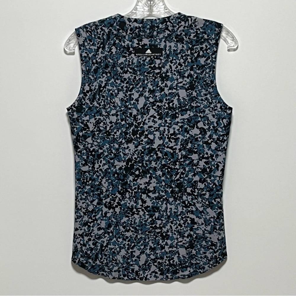 Adidas By Stella McCartney Blue Grey/Tech Mineral Alphaskin 360 stretch Tank Top - Picture 4 of 8